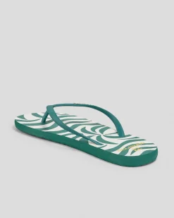 Flip Flops*Billabong All the Wave Thongs Evergreen