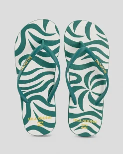 Flip Flops*Billabong All the Wave Thongs Evergreen