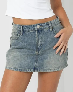 New Allegra Denim Skort Women Bottoms