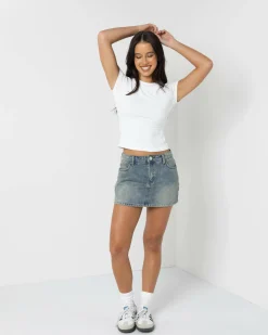New Allegra Denim Skort Women Bottoms