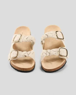 New Allie Plait Slide Sandals Women Sandals