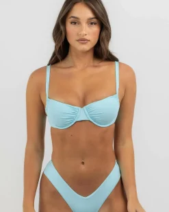 Bikinis*Kaiami Alma Underwire Bikini Top Pastel Blue