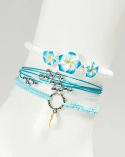 Jewelry|Jewelry*Karyn In LA Aloha Anklet Pack Blue/silver