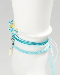 Jewelry|Jewelry*Karyn In LA Aloha Anklet Pack Blue/silver