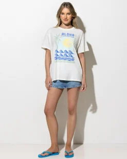 New Aloha Hotel Relaxed T-Shirt Women Tops