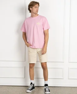 Tops & T-Shirts*Afends Altered Heavy Weight T-Shirt Vintage Pink