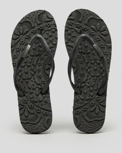 Flip Flops*Billabong Always Daisy Thongs Black