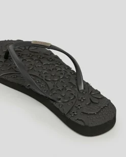 Flip Flops*Billabong Always Daisy Thongs Black