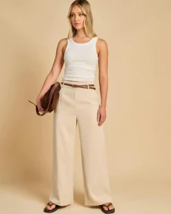 Bottoms*Winnie & Co Amara Pants Beige