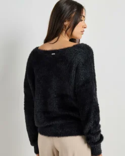 Knitwear|Jumpers & Hoodies*Mooloola Amara V Neck Knit Jumper Black