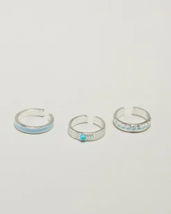Jewelry|Jewelry*Karyn In LA Amari Toe Ring Pack Blue/silver