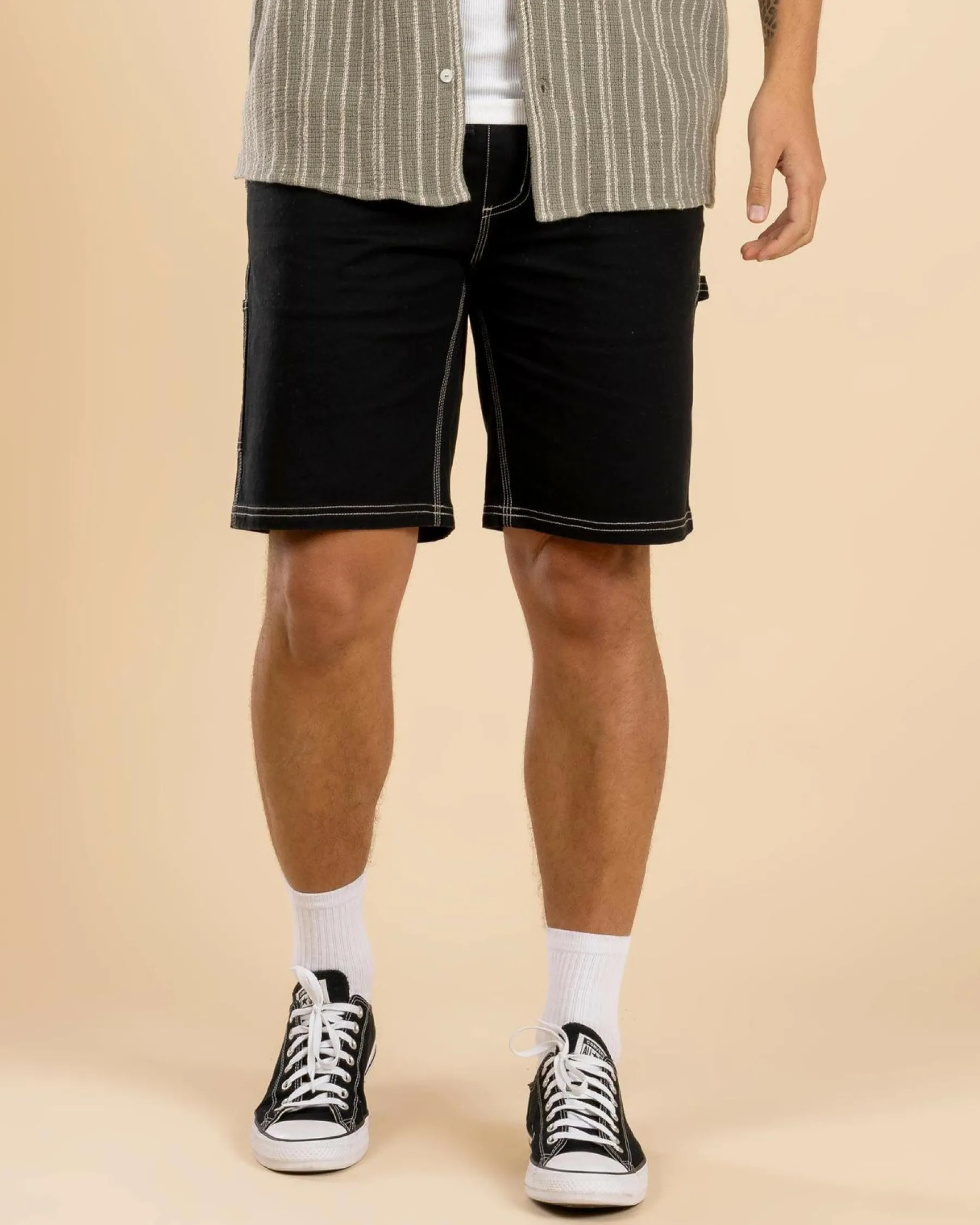Denim|Shorts & Bottoms*RVCA Americana Carpenter Shorts Rvca Black