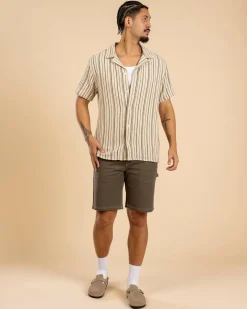 Denim|Shorts & Bottoms*RVCA Americana Carpenter Shorts Mushroom