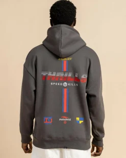 Hoodies & Sweatshirts*Thrills Anarchy In Paradise Slouch Hoodie Merch Black
