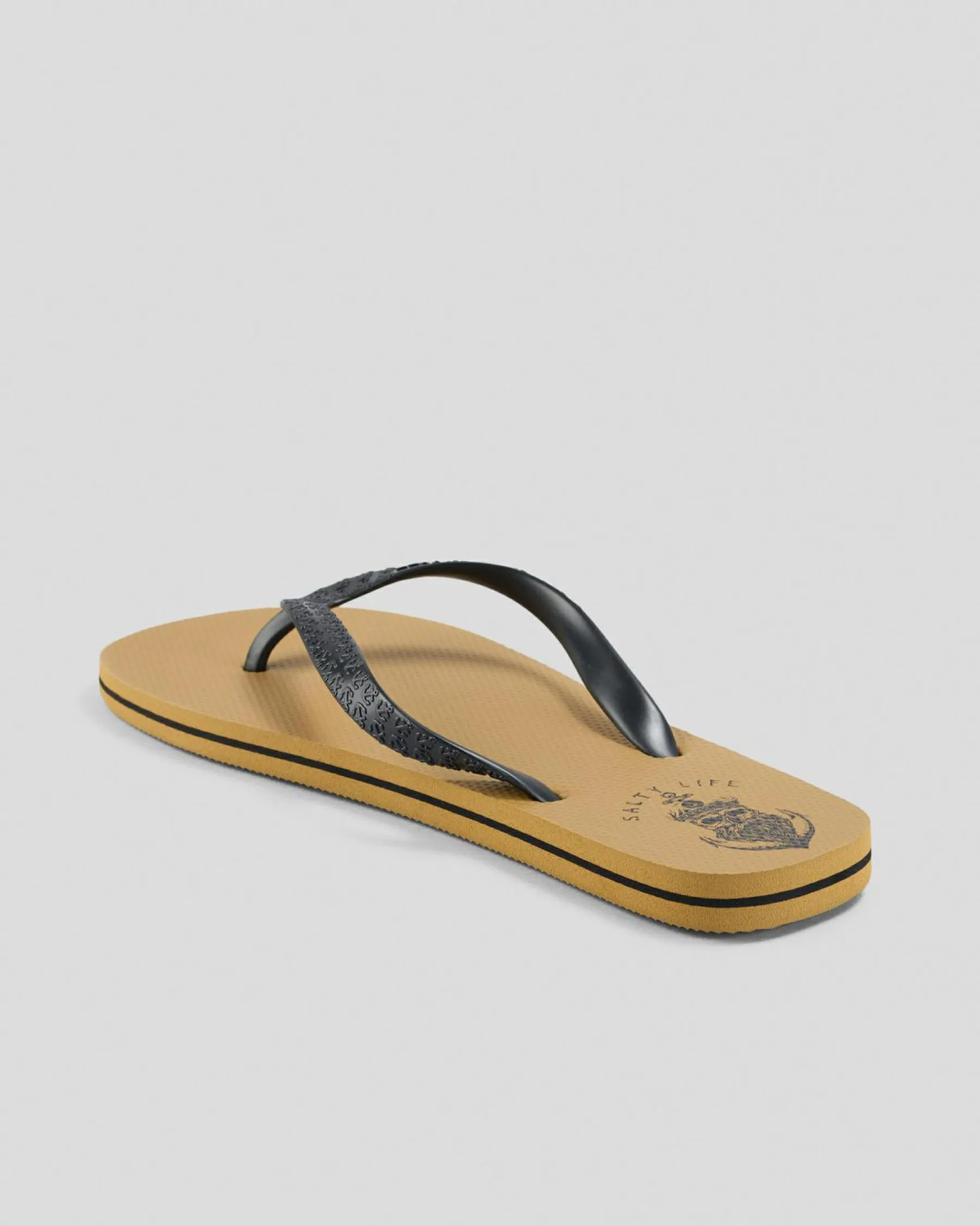 Flip Flops & Sandals*Salty Life Anchors Thongs Tan/black