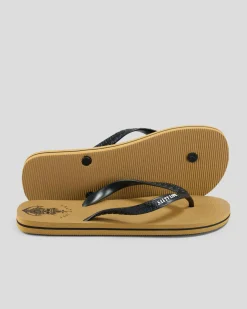 Flip Flops & Sandals*Salty Life Anchors Thongs Tan/black