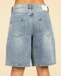 Bottoms*DESU Angie Racer Jorts Light Mid Blue