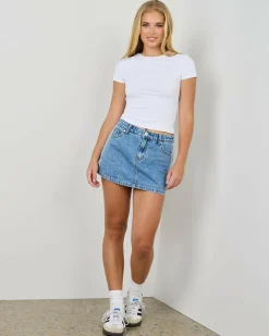 Angie Racing Stripe Skort Women Bottoms