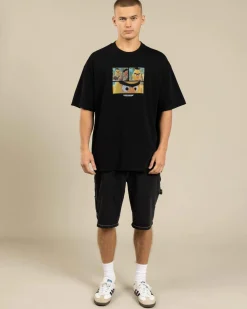 Tops & T-Shirts*Threadheads Angry Bert Oversized T-Shirt Black