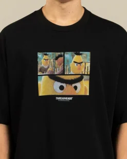 Tops & T-Shirts*Threadheads Angry Bert Oversized T-Shirt Black