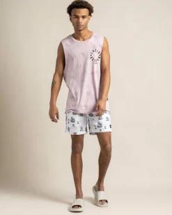 Shorts & Bottoms*Lucid Animate Elastic Waist Shorts White