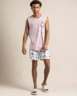 Shorts & Bottoms*Lucid Animate Elastic Waist Shorts White