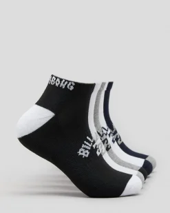 Socks*Billabong Ankle Socks 5 Pack Multi