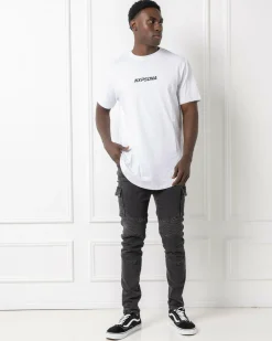 Tops & T-Shirts*Nena & Pasadena Anlantic Dual Curved T-Shirt Optical White