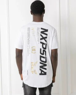 Tops & T-Shirts*Nena & Pasadena Anlantic Dual Curved T-Shirt Optical White
