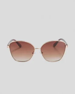 Sunglasses*Indie Eyewear Anna Sunglasses Gold/gd Brn