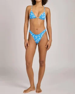 Bikinis*Billabong Another Tide Mini Sliding Triangle Bikini Top True Blue
