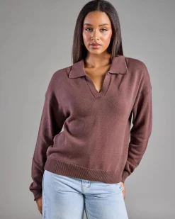 Outlet Anthea Polo Collar Knit Jumper Women Jumpers & Hoodies|Knitwear