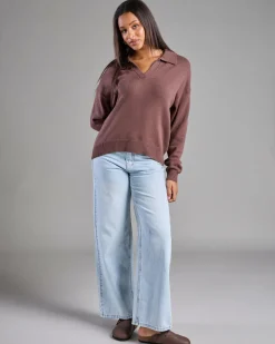 Outlet Anthea Polo Collar Knit Jumper Women Jumpers & Hoodies|Knitwear