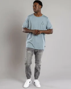 Tops & T-Shirts*Lucid Aperture T-Shirt Mineral Blue