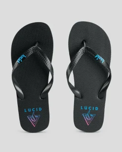 2 For Shoe Deals|Flip Flops & Sandals*Lucid Apex Thongs Black/blend