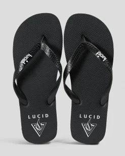 2 For Shoe Deals|Flip Flops & Sandals*Lucid Apex Thongs Black/white