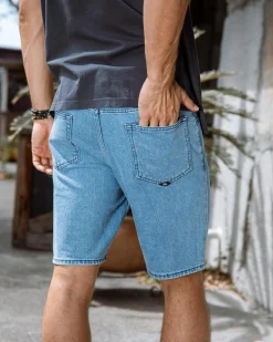 Denim|Shorts & Bottoms*Quiksilver Aqua Cult Aged Denim Shorts Ashley Blue