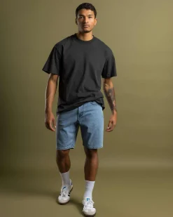 Denim|Shorts & Bottoms*Quiksilver Aqua Cult Aged Denim Shorts Ashley Blue