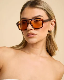 Sunglasses|Sunglasses*Aire Aquarius Sunglasses Rich Amber Tort/cinnamon Tint