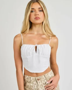 Tops*Mooloola Arabella Top White