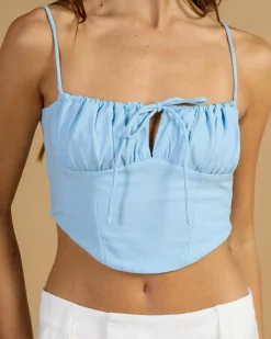 Tops*Mooloola Arabella Top Light Blue