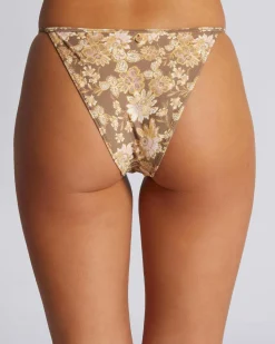 Bikinis*Rhythm Arcadia Paisley High Cut Bikini Bottom Chocolate