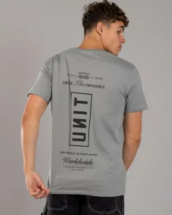Tops & T-Shirts*Unit Arcadia T-Shirt Grey