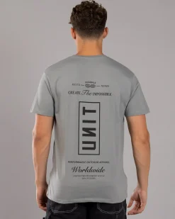 Tops & T-Shirts*Unit Arcadia T-Shirt Grey