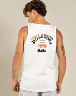 Tops & T-Shirts*Billabong Arch Fade Singlet Off White