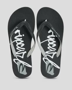 Flip Flops & Sandals*Rip Curl Archive Script Bloom Open Toe Phantom