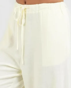 Sets|Linen Blend*Mooloola Aria Dallis Pants Butter