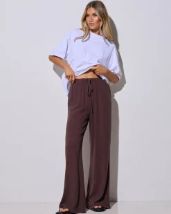 Hot Aria Dallis Pants Women Sets|Linen Blend