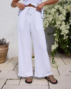 Hot Aria Dallis Pants Women Sets|Linen Blend