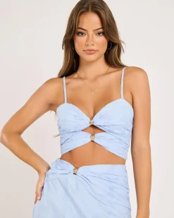 Sets|Tops*Mooloola Ariel Top Light Blue